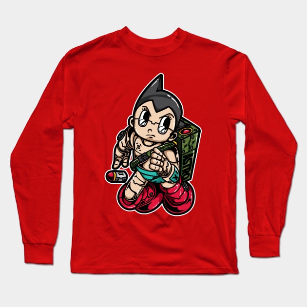 ASTRO BOY MECH Long Sleeve T-Shirt by Rockartworks